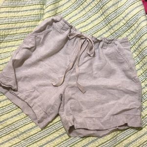 Talbots Cute Linen Shorts Size 14